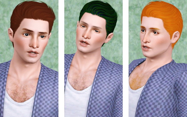 Cazy’s Nicholas hairstyle retextured by Beaverhausen for Sims 3