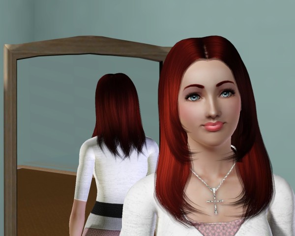 Fringed hairstyle Savio 13  for Sims 3