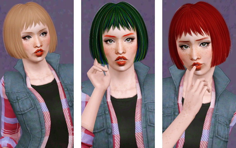 Straight bob hairstyle Alesso`s Halcyon retextured by Beaverhausen ...