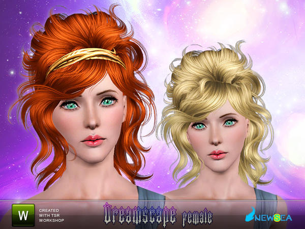 Dreamscape Crazy accesorized hairstyle by NewSea for Sims 3