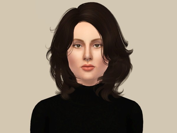 Wavy hairstyle chin lenght Newsea`s Erica retextured by Fanaskher for Sims 3