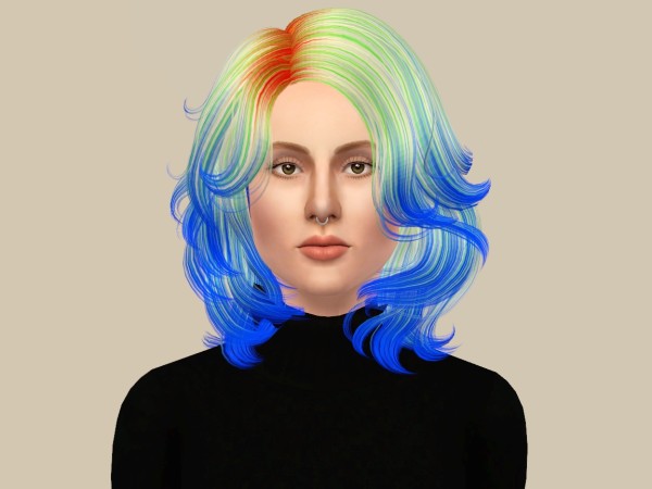 Wavy hairstyle chin lenght Newsea`s Erica retextured by Fanaskher for Sims 3