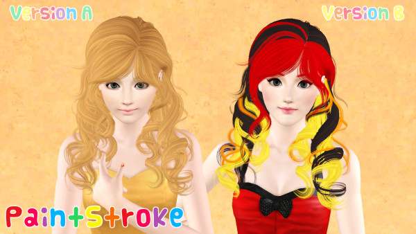 Newsea’s Azure Sky hairstyle retextured by Katty for Sims 3