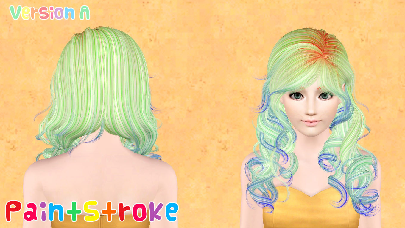 Newsea’s Azure Sky hairstyle retextured by Katty Sims 3 Hairs