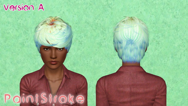 Fashion rocker hairstyle Cazy`s Per Sempre retextured by Katty for Sims 3