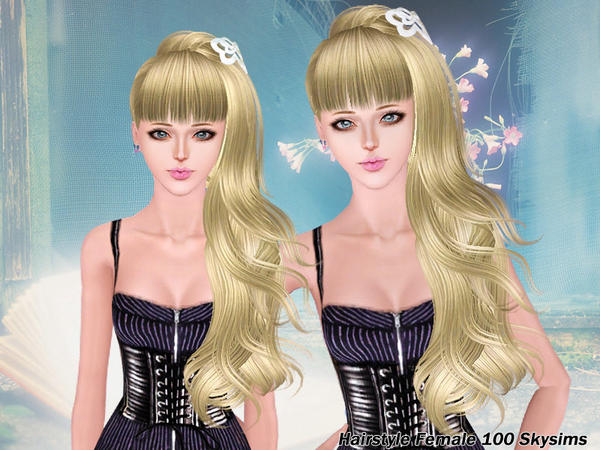 Fanciful hairstyle 1000 by Skysims for Sims 3