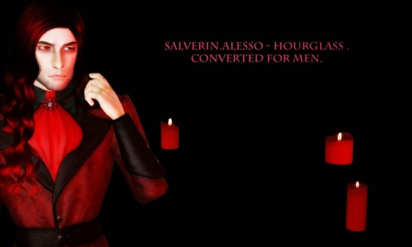 Alesso`s Hourglass hairstyle converted for men by Salverin  for Sims 3