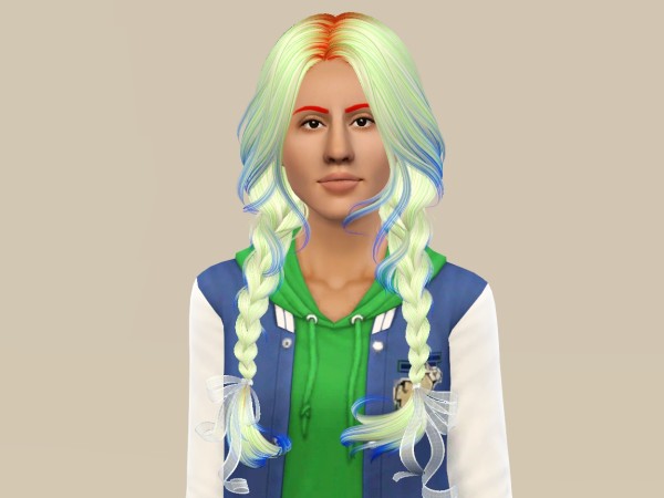 Indian hairstyle  NewSea`s Clover retextured by Fanaskher for Sims 3