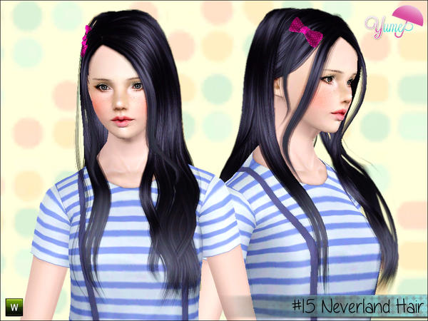 Yume  Neverland hair by Zauma for Sims 3