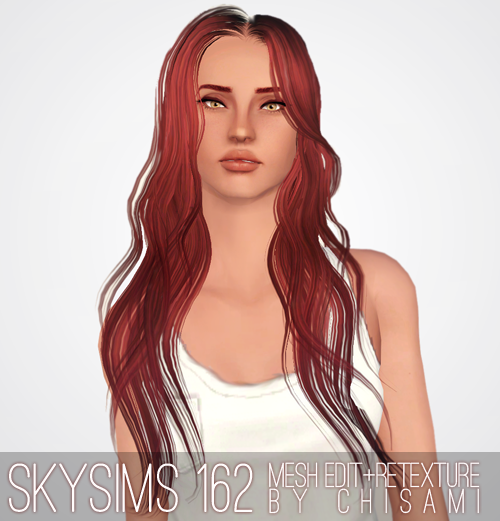 Skysims 162 hairstyle retextured by Janita for Sims 3