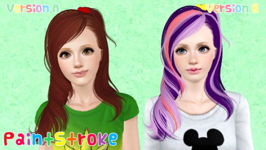 Small accessorized pigtail hairstyle Skysims 106 retextured by Katty ...