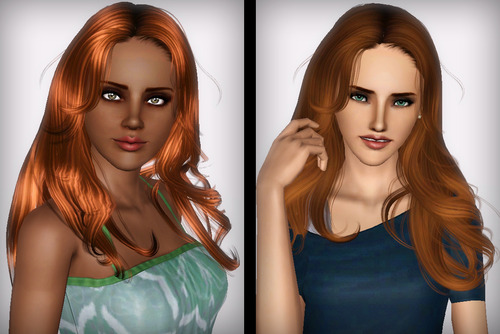 Nicely hairstyle NewSea`s Equinoxe retextured by Forever and Always for Sims 3