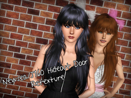 Cute layered bangs hairstyle NewSea`s HideoutDoor retetxured by Forever and Always for Sims 3