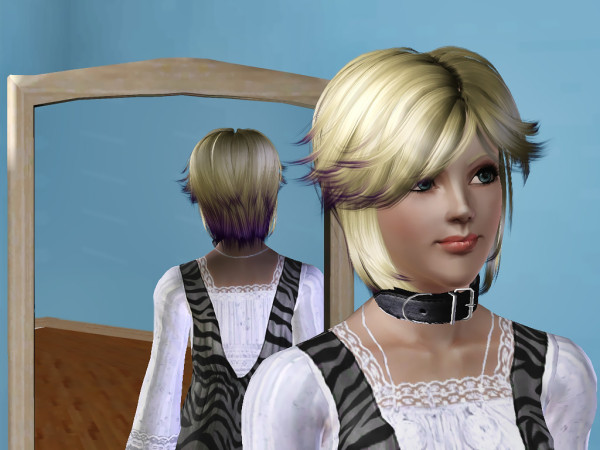 NewSea`s 27 Dip Dye hairstyle retextured by Savio for Sims 3