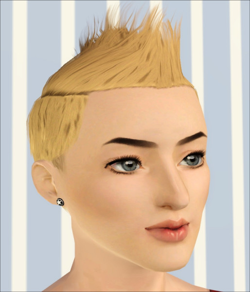 Spiny hairstyle Faux Hawk 2 by Jasumi for Sims 3