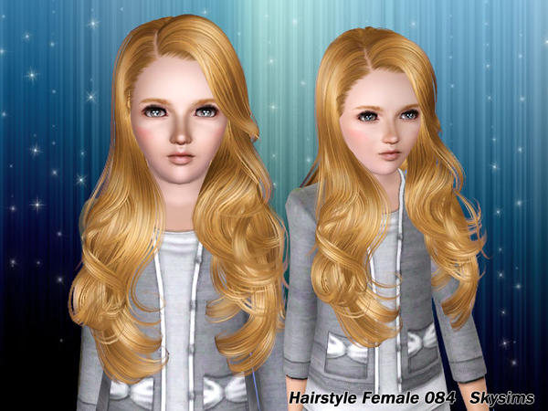 Languid hairstyle 084 by Skysims for Sims 3