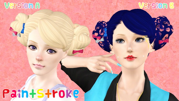 NewSea`s Love and Kiwi hairstyle retextured by Katty for Sims 3