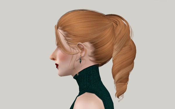Tornado ponytail hairstyle Newsea`s Chantal and Leona retextured by Fanaskher for Sims 3