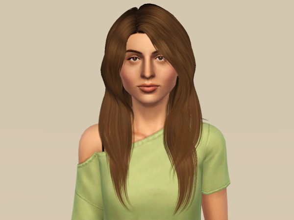 Myos Natural Wavy hairstyle retextured by Fanaskher for Sims 3