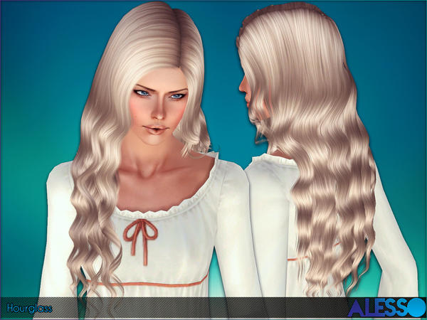 Hourglass stunner hairstyle by Alesso  for Sims 3
