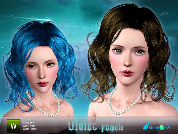 Violet hairstyle by NewSea for Sims 3