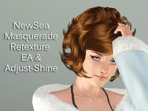 NewSea`s Masquerade hairstyle retextured by Brad for Sims 3