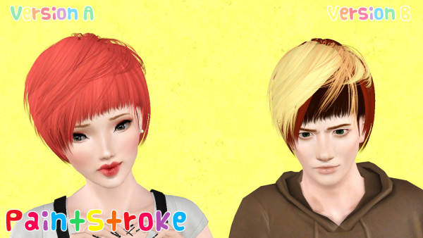 Sassy bob hairstyle SkySims Hair 099 retextured by Katty for Sims 3
