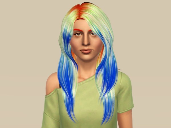 Myos Natural Wavy hairstyle retextured by Fanaskher for Sims 3