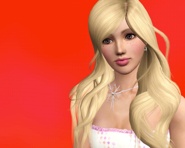 Doll hairstyle Rose 101 retextured by Savio for Sims 3