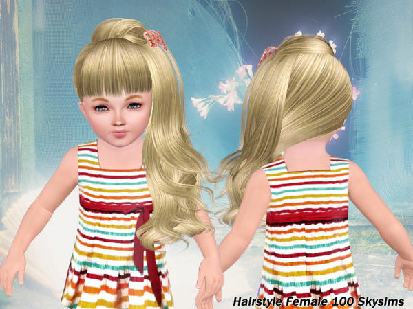Fanciful hairstyle 1000 by Skysims for Sims 3