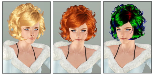 NewSea`s Masquerade hairstyle retextured by Brad for Sims 3