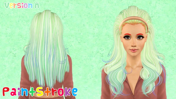 Thrown back with bow Peggy`s 905 hairstyle retextured by Katty for Sims 3