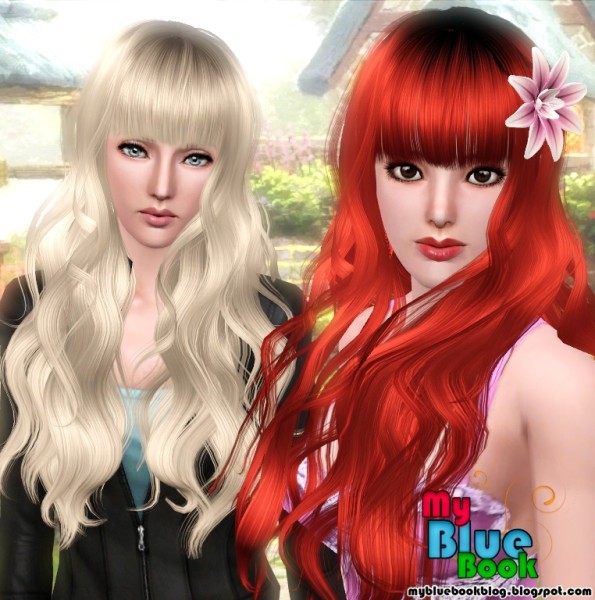 Orchid hairstyle Peggy`s 006 retextured by Tum Tum Simiolino for Sims 3