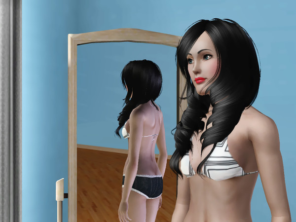 CoolSims`s 60 and 61 hairstyle retextured by Savio for Sims 3