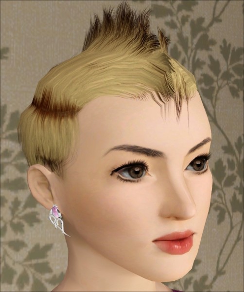 Spiny hairstyle for her Faux Hawk by Jasumi for Sims 3