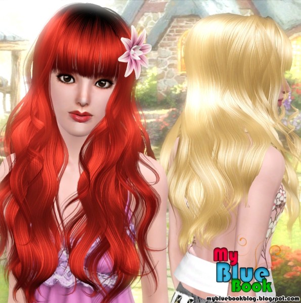 Orchid hairstyle Peggy`s 006 retextured by Tum Tum Simiolino for Sims 3