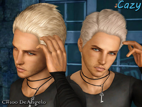 Latter day hairstyle DeAngelo by Cazy for Sims 3