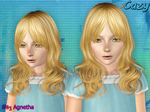 Agnetha Hairstyle by Cazy for Sims 3