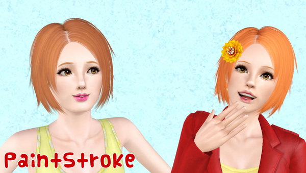  ButterflySims 062 hairstyle retextured by Katty for Sims 3