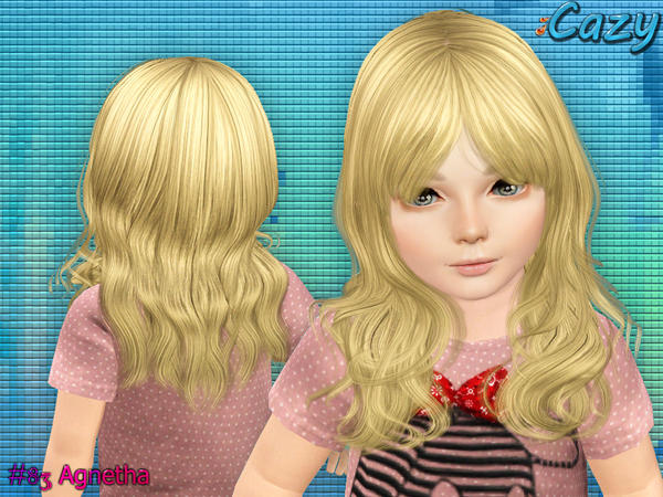 Agnetha Hairstyle by Cazy for Sims 3