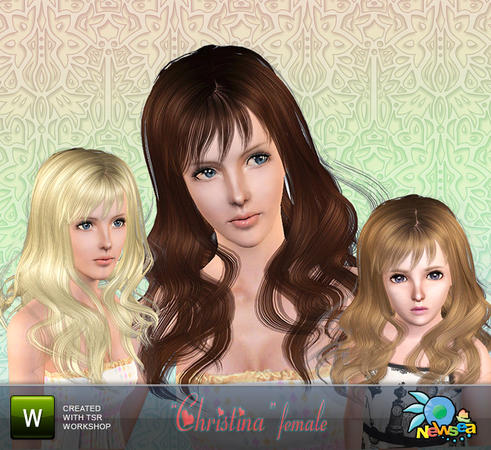 Christina hairstyle by NewSea for Sims 3