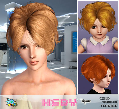 Heby hairstyle by Newsea  for Sims 3