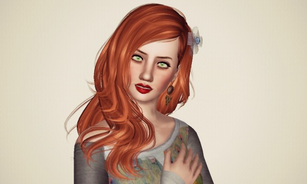Pretty Hairstyle Newsea’s Ivory Tower retextured by  Marie Antoinette  for Sims 3