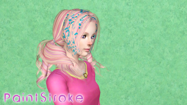 Cazy Viola hairstyle retextured by Katty for Sims 3