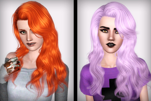 Cazy 70 Artificial Love hairstyle retextured by Forever and Always for Sims 3