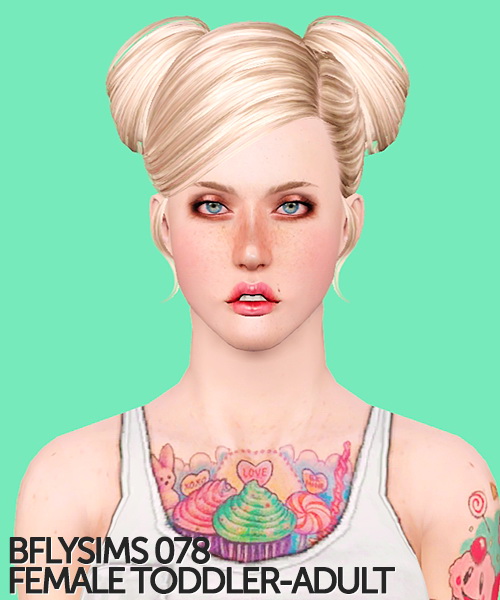 Butterflysims, Newsea, Anubis hairstyles retextured by Shock and Shame for Sims 3