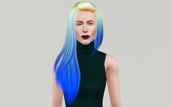 Alesso`s Kim hairstyle retextured by Fanaskher for Sims 3