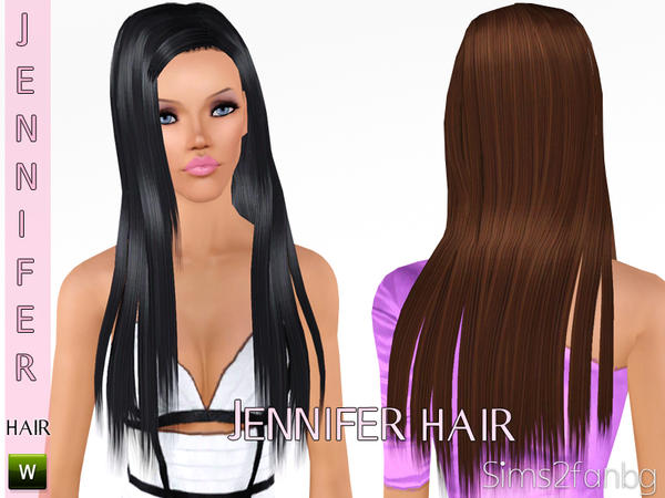 Jennifer Hairstyle by sims2fanbg for Sims 3