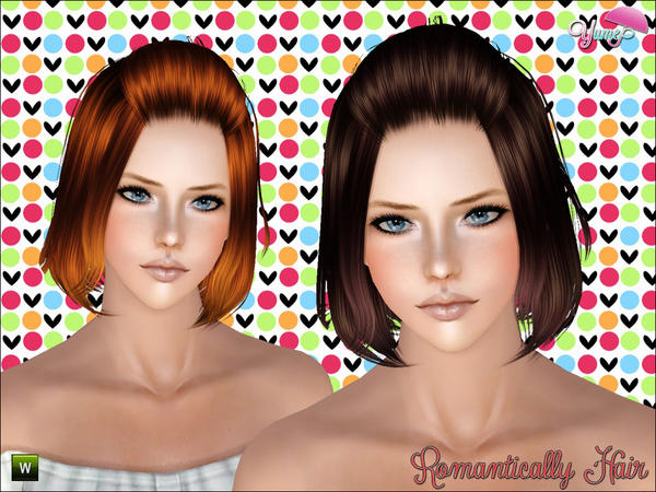 Yume Romantically hairstyle by Zauma  for Sims 3