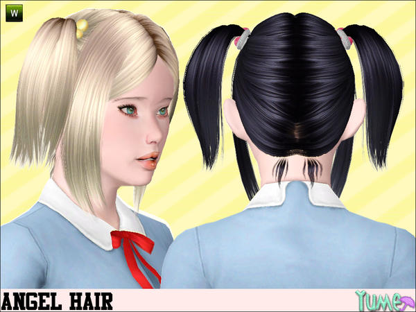 Angel College hairstyle Yume by Zauma for Sims 3